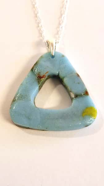 Fused Glass Earring and Pendant Set