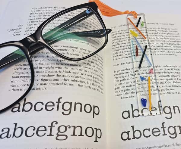 Handgjorda Bokmärken av Glas - Abstrakt