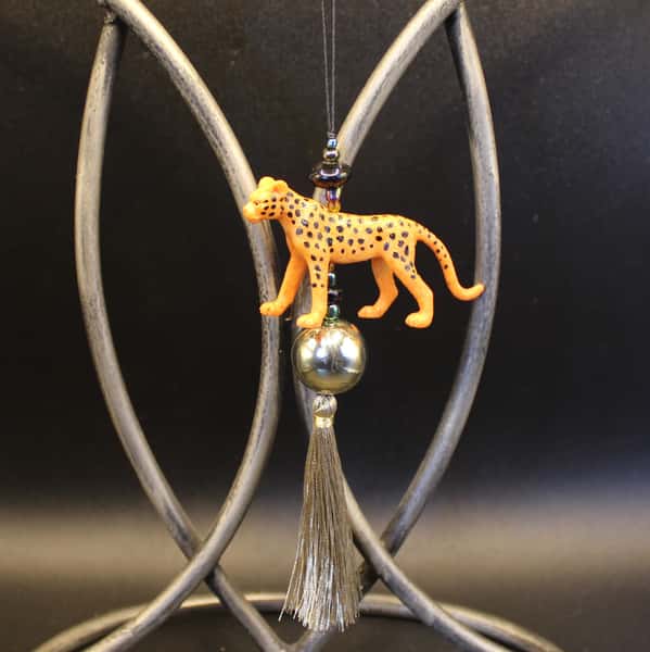 Pynt / julgransdekoration – kattdjur: leopard / lejon / tiger