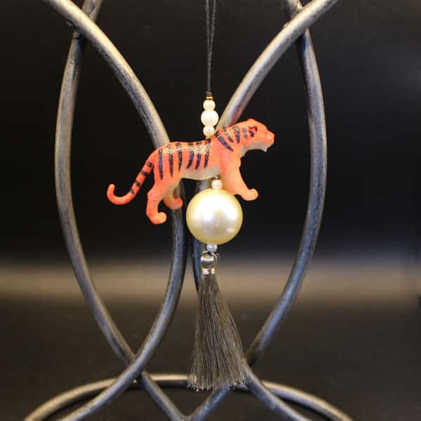 Pynt / julgransdekoration – kattdjur: leopard / lejon / tiger