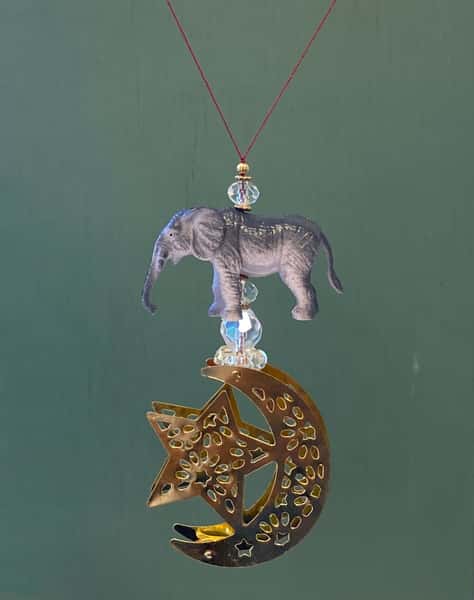 Pynt / julgransdekoration / ramadandekoration – elefant