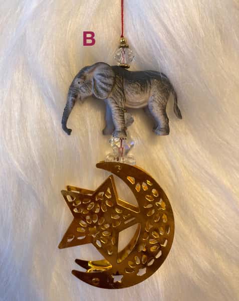 Pynt / julgransdekoration / ramadandekoration – elefant