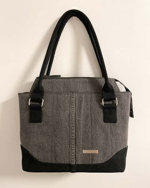 Bergen Bag, svart/grå med silverdetaljer