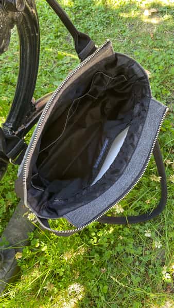 Bergen Bag, svart/grå med silverdetaljer