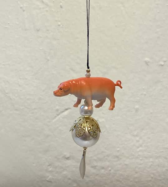 Pynt / julgransdekoration – gris