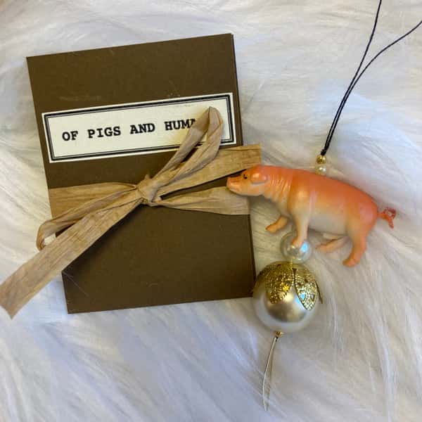 Pynt / julgransdekoration – gris