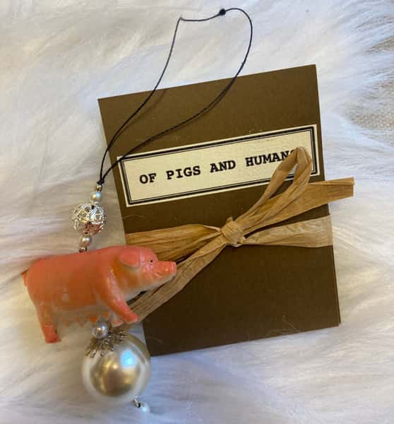 Pynt / julgransdekoration – gris