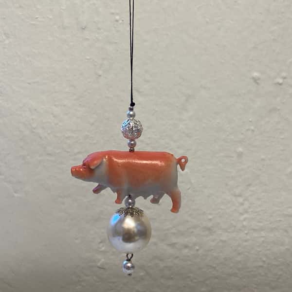 Pynt / julgransdekoration – gris