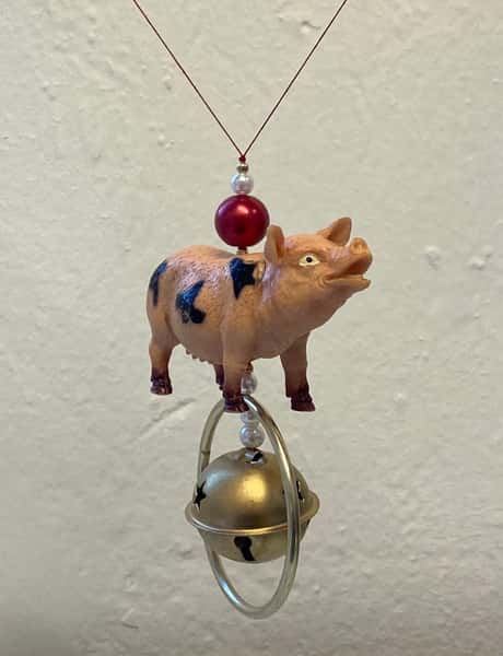 Pynt / julgransdekoration – gris