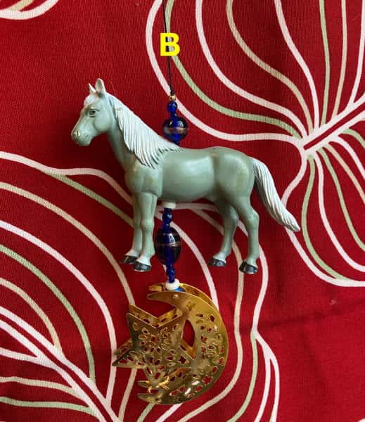 Pynt / dekoration för julgran / ramadan – häst