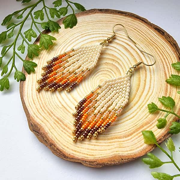 Fransörhängen Höstlöv Mini