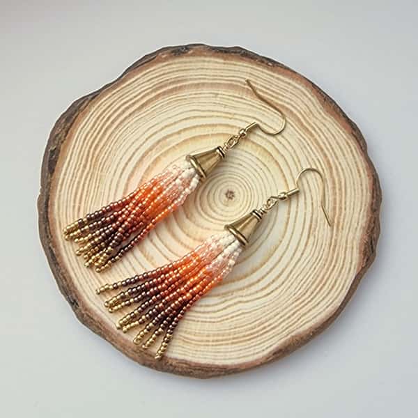 Tofsörhängen Höstlöv Mini