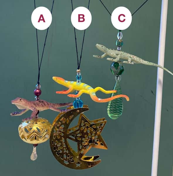 Pynt / julgransdekoration / ramadandekoration – ödlor