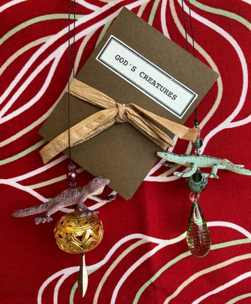 Pynt / julgransdekoration / ramadandekoration – ödlor