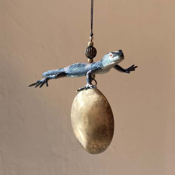 Pynt / julgransdekoration  – ödla