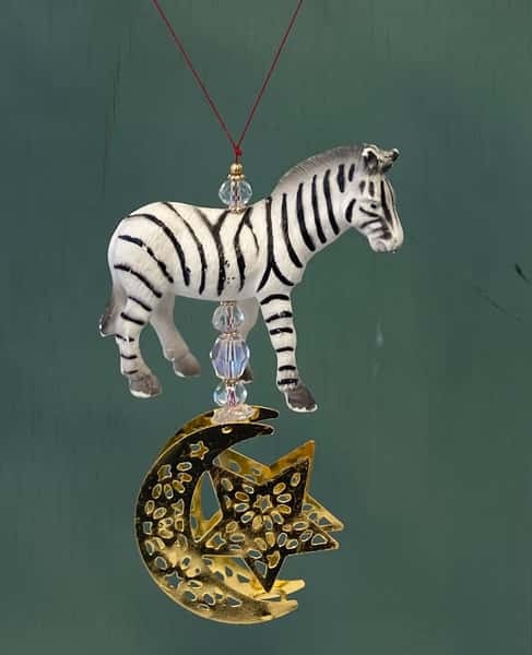Pynt / julgransdekoration / ramadandekoration – zebra