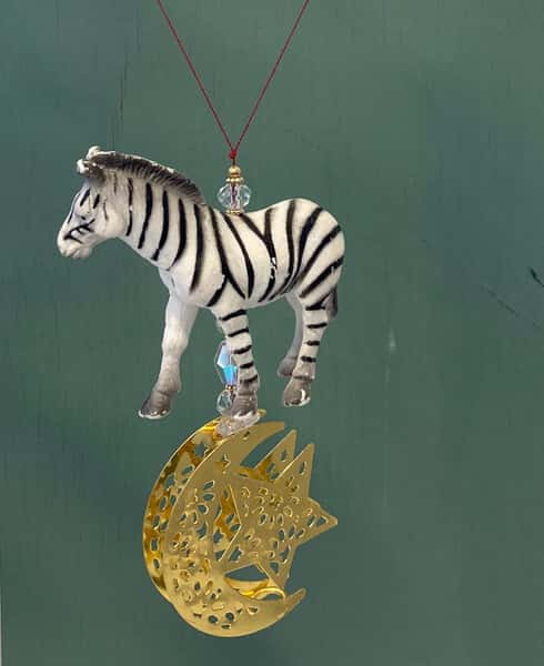 Pynt / julgransdekoration / ramadandekoration – zebra