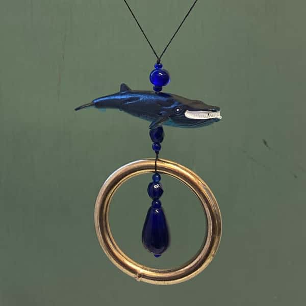 Pynt / julgransdekoration – valar / delfin / sillval / knölval