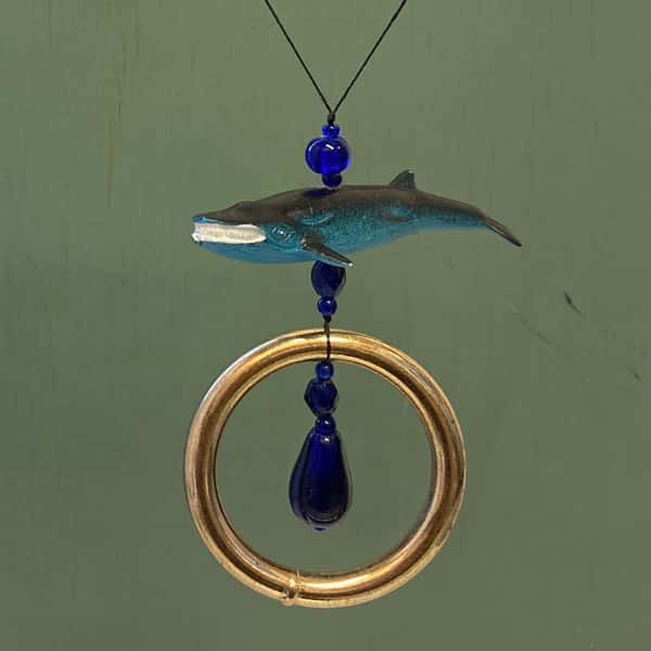 Pynt / julgransdekoration – valar / delfin / sillval / knölval