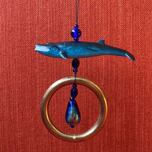 Pynt / julgransdekoration – valar / delfin / sillval / knölval