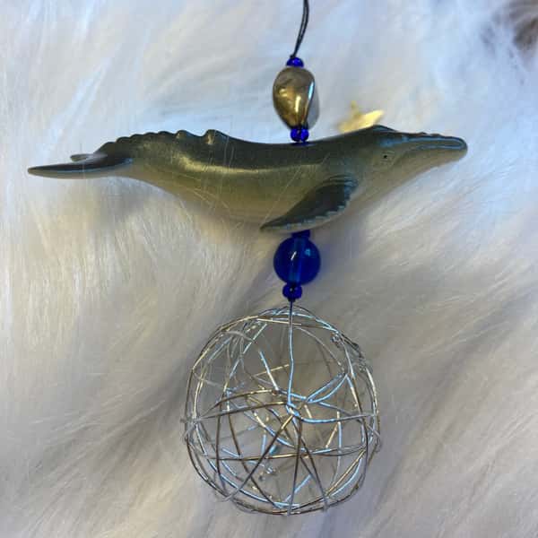 Pynt / julgransdekoration – valar / delfin / sillval / knölval