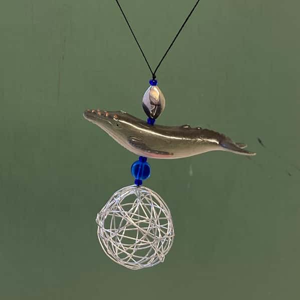 Pynt / julgransdekoration – valar / delfin / sillval / knölval