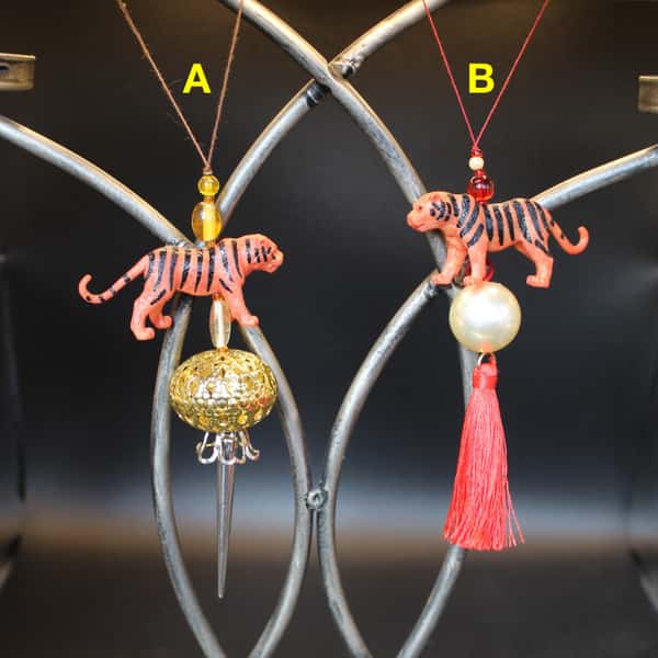 Pynt / julgransdekoration – kattdjur / tiger