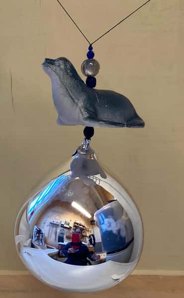 Pynt / julgransdekoration  – säl / sjölejon