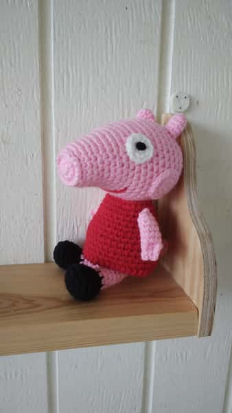 Greta Gris amigurumi 15cm