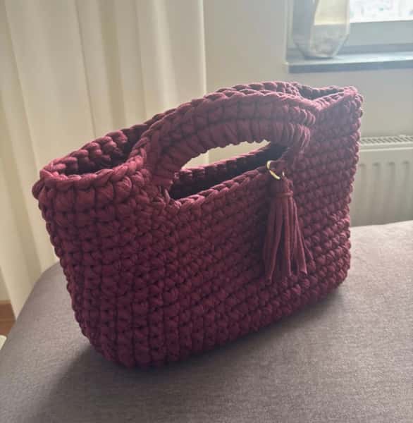 Virkad handväska