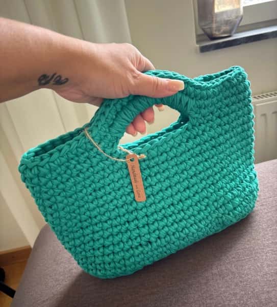 Virkad handväska