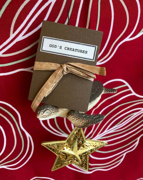 Pynt / julgransdekoration  – sköldpadda