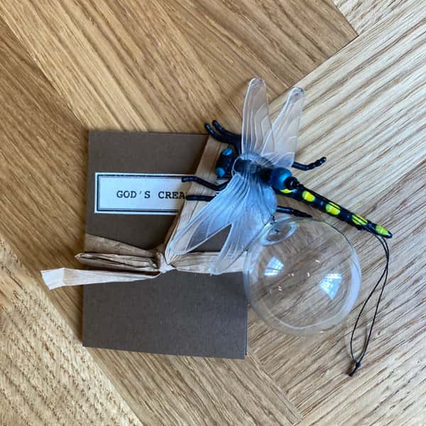 Pynt / julgransdekoration – insekt / skinnbagge / trollslända