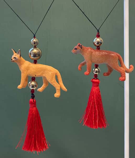 Pynt / julgransdekoration – kattdjur / ökenlo / lodjur / puma