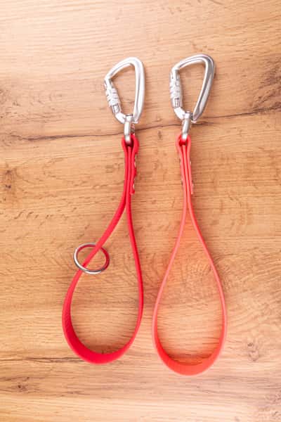 Trafikkoppel, kort hundkoppel med Twist-Lock karbinhake, 20 mm, flera material och färger