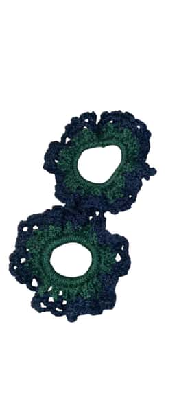 Handvirkad Scrunchie - 2- pack