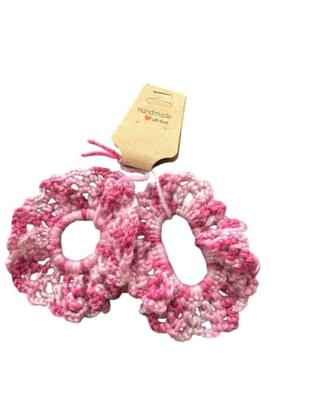 Handvirkad Scrunchie - 2- pack