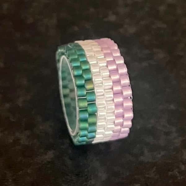 Genderqueer bead ring LGBTQ+