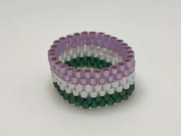 Genderqueer bead ring LGBTQ+