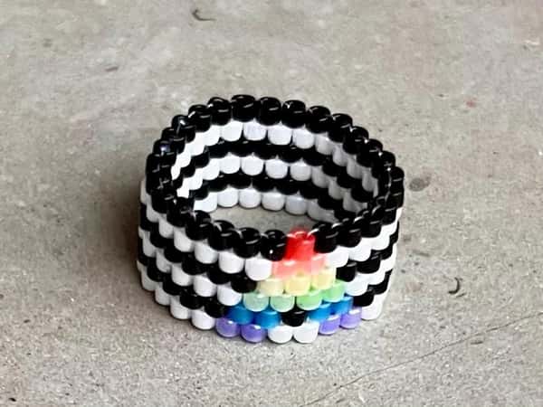 Pride Ally ring LGBTQIA+, Straight Ally Cisgender Alliance Pride LGBTQIA+, original valentine gift, gift for a friend, statement ring,