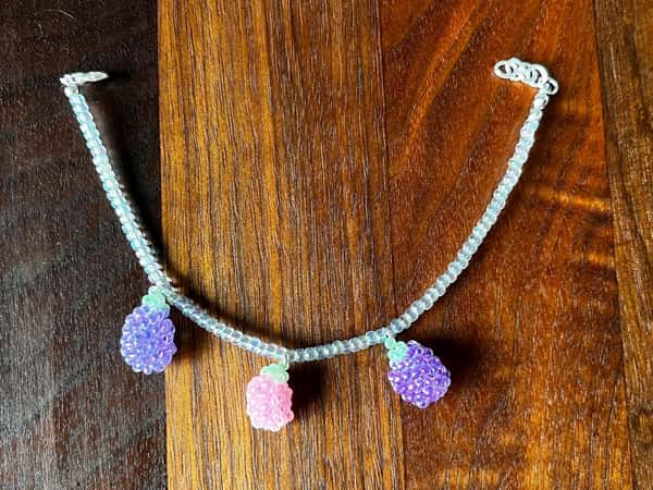 Sweet bracelet with berries, nice present for a girl