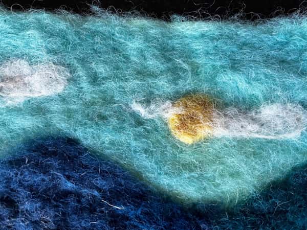 Landscape Felted Art | Unique Wall Decor, Heartwarming Gift & Creative Kid’s Decoration, Felt Tapestry for Nursery