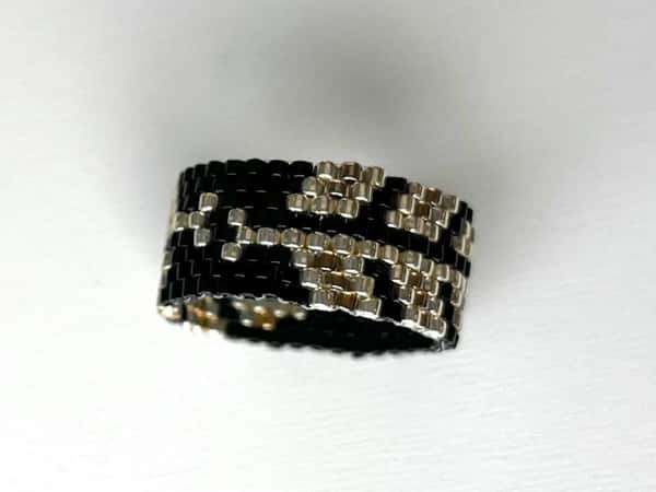 Ring - Elegant and original gift for any occasion, handmade beaded jewellery, Peyote stitch beaded Rings, handcrafted boho stile jewel