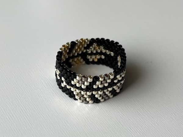 Ring - Elegant and original gift for any occasion, handmade beaded jewellery, Peyote stitch beaded Rings, handcrafted boho stile jewel