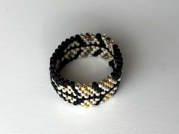 Ring - Elegant and original gift for any occasion, handmade beaded jewellery, Peyote stitch beaded Rings, handcrafted boho stile jewel