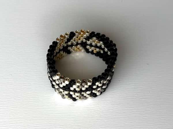 Ring - Elegant and original gift for any occasion, handmade beaded jewellery, Peyote stitch beaded Rings, handcrafted boho stile jewel