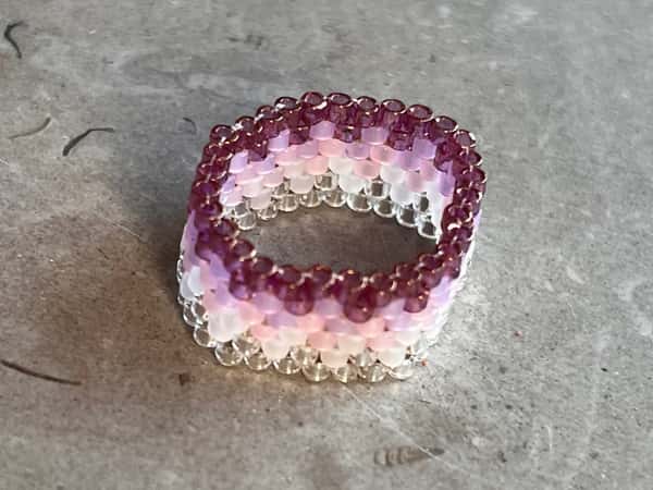Lila/rosa ring