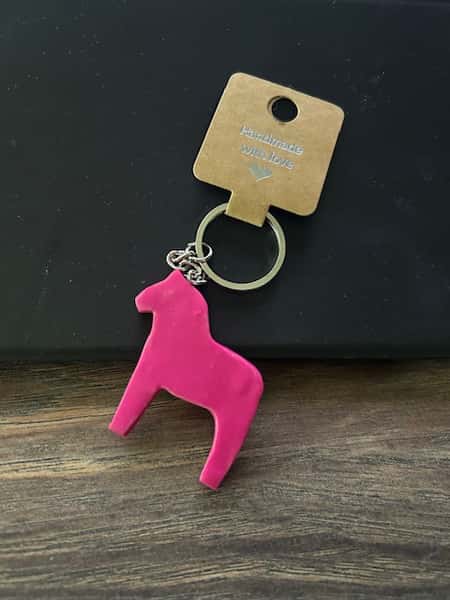 Nyckelring - dalahäst