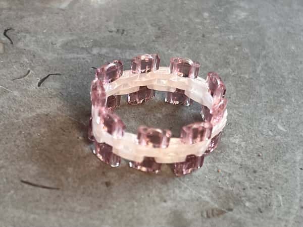 Ring av Miyuki tila glaspärlor