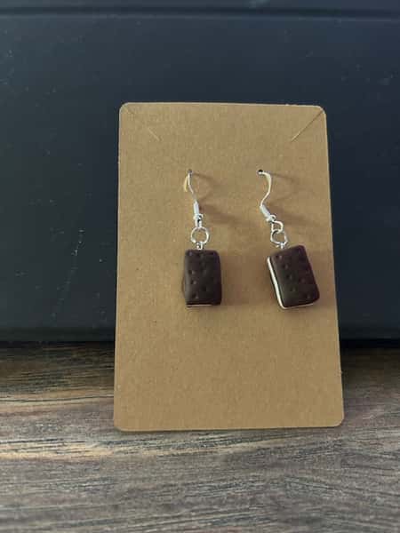 Örhängen - sandwich glass